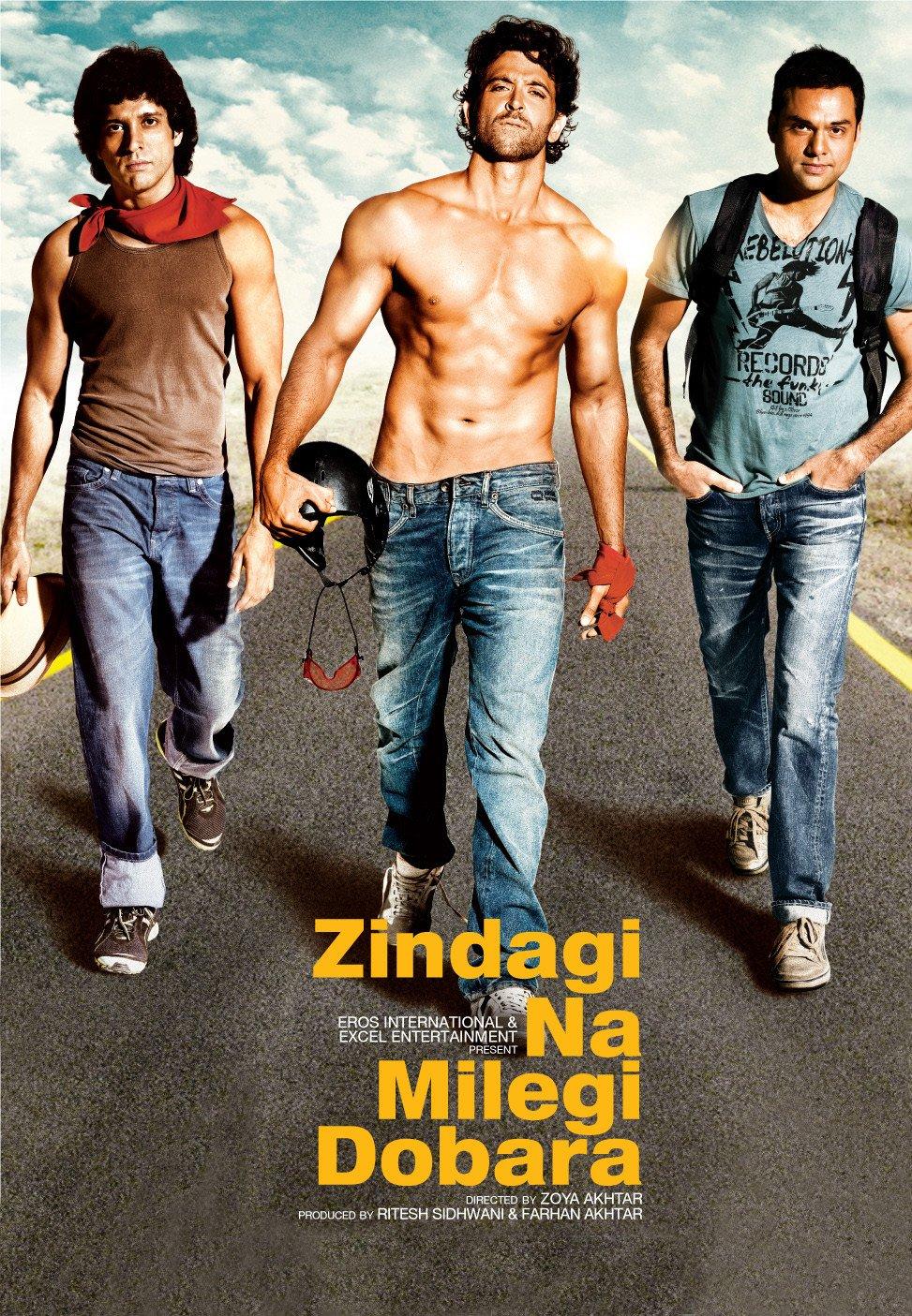 Immerse yourself in a captivating journey of friendship, adventure, and self-discovery as three friends (Hrithik Roshan, Farhan Akhtar, and Abhay Deol) embark on a road trip through Spain in Zindagi Na Milegi Dobara